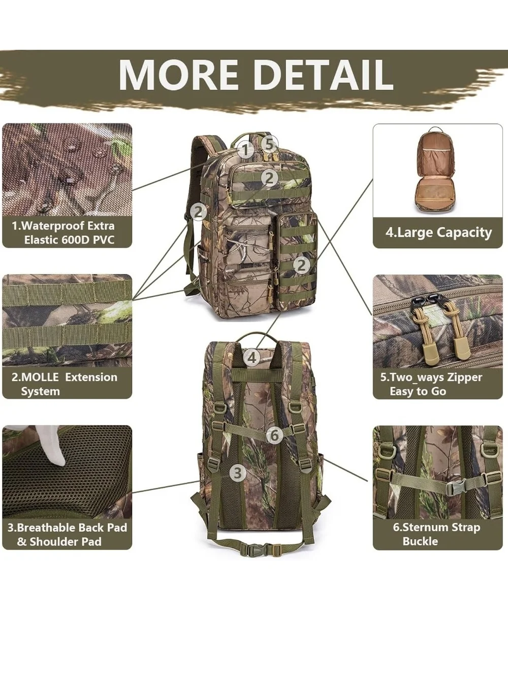 Tactical Camo Backpack - Realtree Style